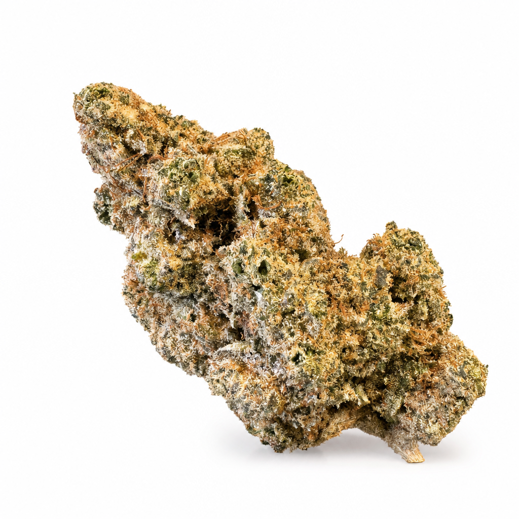 A macro photo of a Flower Boy Bruce Banner cannabis bud